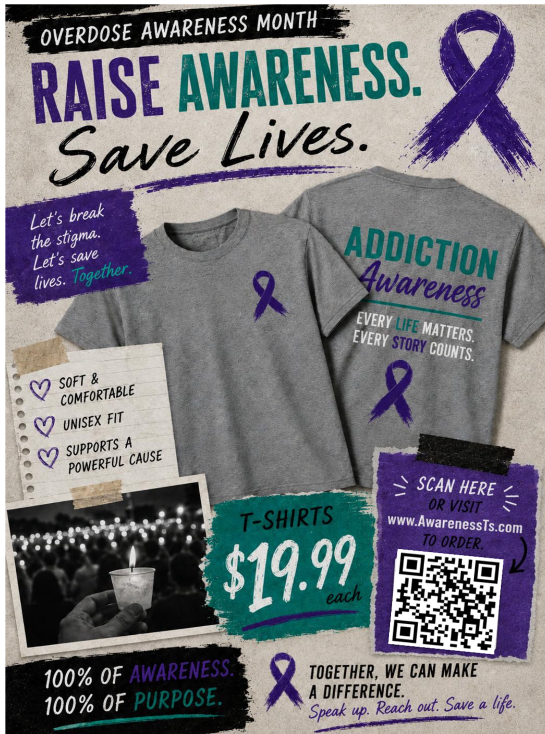 Overdose Awareness Tee
